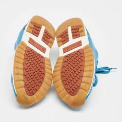 Loro Piana Blue Knit Fabric 360 LP Flexy Walk Sneakers Size 43
