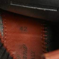 Pre Owned Loro Piana Grey Knit Fabric 360 LP Flexy Walk Sneakers Size 42