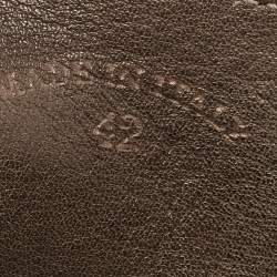 Loro Piana Brown Suede 'Summer Walk' Slip On Loafers Size 42