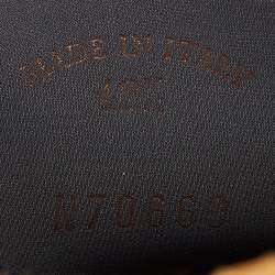 Pre Owned Loro Piana Brown Knit Fabric Open Walk Slip On Loafers Size 42.5