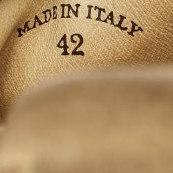 Pre Owned Loro Piana Yellow Suede Sailing Walk Loafers Size 42