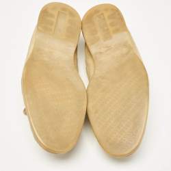 Pre Owned Loro Piana Yellow Suede Sailing Walk Loafers Size 42