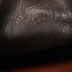 Loro Piana Dark Brown Leather Open Walk Ankle Length Boots Size 43.5