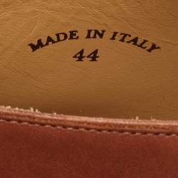 Loro Piana Brown Leather Open Walk Ankle Boots Size 44