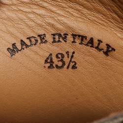 Pre Owned Loro Piana Brown Suede Open Walk Ankle Length Boots Size 43.5