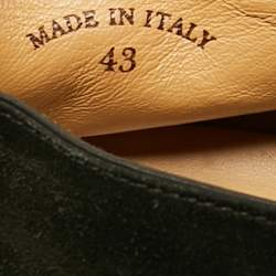Loro Piana Black Suede Open Walk Ankle Boots Size 43