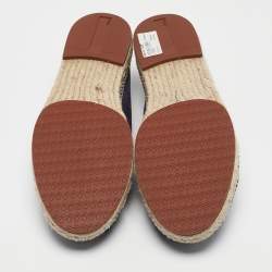 Loro Piana Dark Purple Suede Seaside Walk Espadrilles Size 45