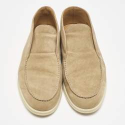 Loro Piana Brown Suede Open Walk Ankle Length Boots Size 39.5