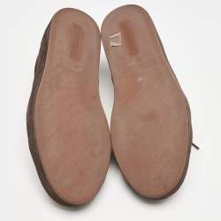 Pre Owned Loro Piana Brown Suede Nuages Sneakers Size 42