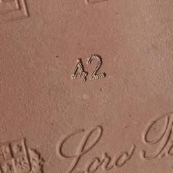 Pre Owned Loro Piana Brown Suede Nuages Sneakers Size 42