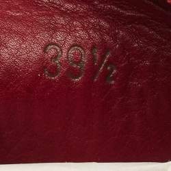 Pre Owned Loro Piana Burgundy Suede Summer Charms Walk Loafers Size 39.5