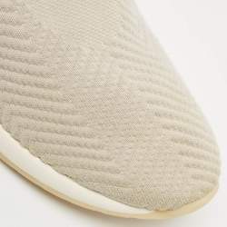 Loro Piana Grey Knit Fabric 360 LP Flexy Walk Sneakers Size 43