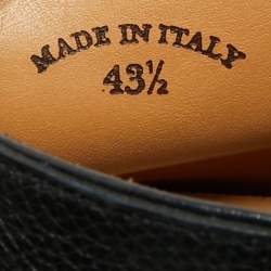 Loro Piana Navy Blue Leather Open Walk Ankle Boots Size 43.5
