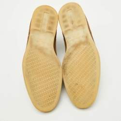 Pre Owned Loro Piana Brown Suede Beatle Walk Chelsea Ankle Length Boots Size 45