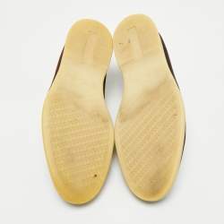 Pre Owned Loro Piana Brown Suede Open Walk Ankle Length Boots Size 42