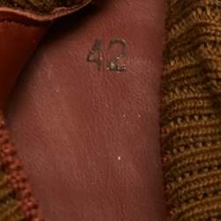 Pre Owned Loro Piana Brown Nubuck Leather Soho Walk Low Top Sneakers Size 42