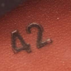 Pre Owned Loro Piana Light Grey Knit Fabric 360 LP Flexy Walk Low Top Sneakers Size 42