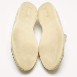 Pre Owned Loro Piana Beige Suede Summer Walk Loafers Size 46