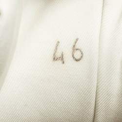 Pre Owned Loro Piana White/Grey Neoprene and Suede Modular Walk Sneakers Size 46