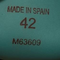 Pre Owned Loro Piana Green Suede Slip On Espadrille Size 42