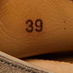 Pre Owned Loro Piana Brown Suede Open Walk Ankle Length Boots Size 39