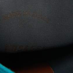 Pre Owned Loro Piana Blue Suede and Fabric Summer Walk Loafers Size 44