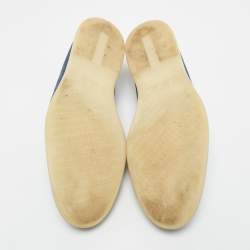 مملوكة مسبقًا حذاء لوفرز لورو بيانا سومر والْك سليب أون دينيم أزرق مقاس 44.5