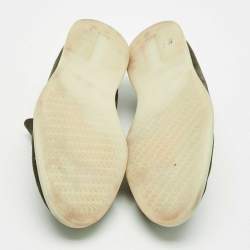 مملوكة مسبقًا حذاء لوفرز لورو بيانا سمر والاك سليپ أون جلد سويدي رمادي مقاس 42.5