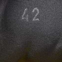 Pre Owned حذاء رياضي لورو بيانا نسيج تريكو أزرق بحري وجلد نهاية الأسبوع برباط مقاس 42