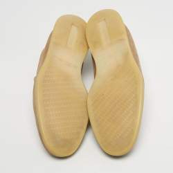 Pre Owned Loro Piana Beige Suede Open Walk Ankle Length Boots Size 43.5