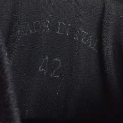 Pre Owned حذاء بوت كاحل لورو بيانا واك مفتوح سويد أسود مقاس 43