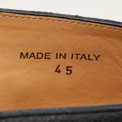 مملوكة مسبقًا Loro Piana Open Walk Size 45 Navy Blue Leather Loafers