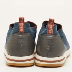 مملوكة مسبقًا حذاء رياضي لورو بيانا فلكسي ووك 360 نسيج تريكو أزرق سهل الارتداء مقاس 46