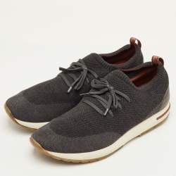 مملوكة مسبقًا حذاء رياضي لورو بيانا 360 LP فليكسي ووك قماش حبك رمادي داكن منخفض من أعلى مقاس 46