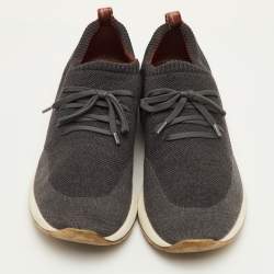 مملوكة مسبقًا حذاء رياضي لورو بيانا 360 LP فليكسي ووك قماش حبك رمادي داكن منخفض من أعلى مقاس 46