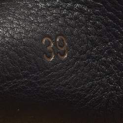 Pre Owned Loro Piana Summer Charms Walk Size 39 Navy Blue Suede Loafers