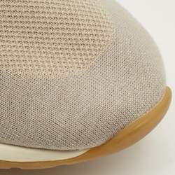 Pre Owned Loro Piana 360 LP Flexy Walk Size 43 Multicolor Knit Fabric and Leather Lace Up Sneakers