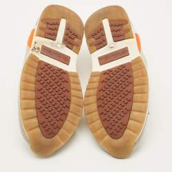 Pre Owned Loro Piana 360 LP Flexy Walk Size 43 Multicolor Knit Fabric and Leather Lace Up Sneakers