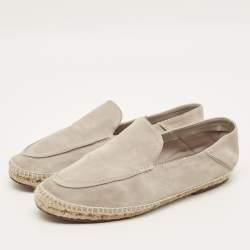 مملوكة مسبقًا Loro Piana Seaside walk Size 46 Beige Suede Espadrille Flat