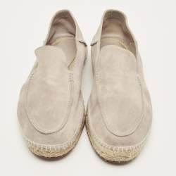 مملوكة مسبقًا Loro Piana Seaside walk Size 46 Beige Suede Espadrille Flat