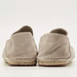 مملوكة مسبقًا Loro Piana Seaside walk Size 46 Beige Suede Espadrille Flat