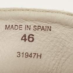 مملوكة مسبقًا Loro Piana Seaside walk Size 46 Beige Suede Espadrille Flat