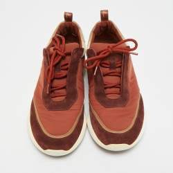 Pre Owned حذاء رياضي لورو بيانا مودولار ووك كولوراما شاموا متعدد الألوان ونايلون منخفض من أعلى مقاس 42