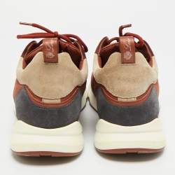 Pre Owned حذاء رياضي لورو بيانا مودولار ووك كولوراما شاموا متعدد الألوان ونايلون منخفض من أعلى مقاس 42