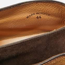 Pre Owned حذاء بوت كاحل لورو بيانا واك مفتوح سويد بني داكن مقاس 44