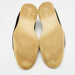 مملوكة مسبقًا Loro Piana Open Walk Size 44 Black Suede Ankle Length Boots