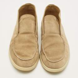 Pre Owned Loro Piana Open Walk Size 43 Brown Suede Ankle Length Boots