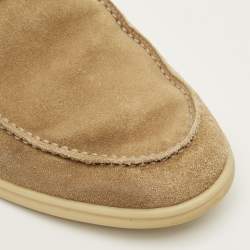 Pre Owned Loro Piana Open Walk Size 43 Brown Suede Ankle Length Boots