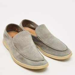 مملوكة مسبقًا حذاء بوت كاحل لورو بيانا أوبن واك سويدي أزرق مقاس 40.5