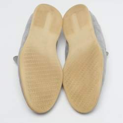 Pre Owned Loro Piana Summer Walk Size 41 Grey Suede Loafers